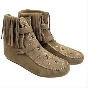 Sam Edelman Katherine Fringe Moccasin Boots